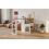 HOMAIRE White Extendable Kitchen Island Table 5