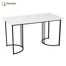 HOMAIRE 140x80cm White Marble Dining Table
