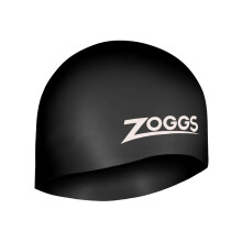 Unisex Adult Easy-Fit Silicone Swimming Cap - Black, One Size