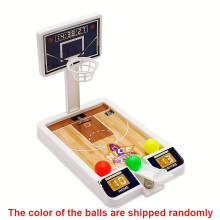 (White) Mini Desktop Basketball Stand, Finger-launched Basketball Machine, Parent-child Interactive Toy, Enhances Children's