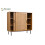 HOMAIRE Walnut Sideboard with Rattan Doors 1