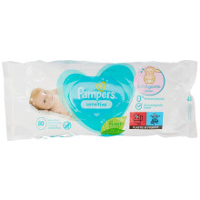 Sensitive Pampers' Unique PH Balancing Formula Baby Wipes