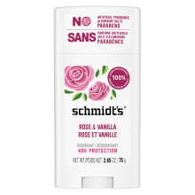 Rose and Vanilla Natural Deodorant Stick for Odour Protection and Wetness Relief 75 g