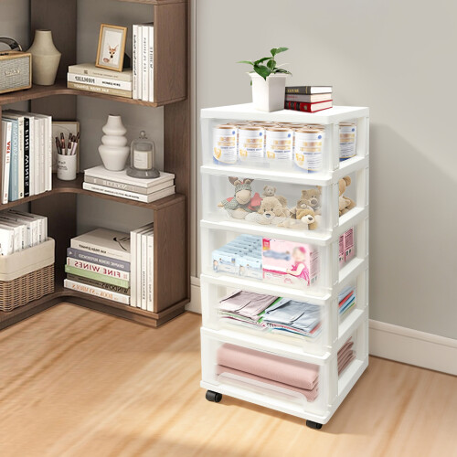 Plastic Storage Drawers 5 Organizer Drawer Cart 1