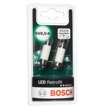 -C5W (- 239) LED Retrofit Car Light Bulbs - 12 V 1 W SV8,5-8 35 mm - 2 Bulbs