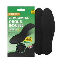 Ultimate Control Odour Insoles - Destroys Odour Instantly - Absorbs Perspiration for All-Day Freshness - Soft Cushioning for Extra Comfort - Washable
