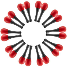 MAR28-10-RD Mini Egg Maracas - Childrens Percussion Shaker Instrument - Red - Pack of 10 Pairs
