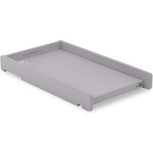 Cot Top Changer – Warm Grey – Secure Baby Changing Unit for Cot Bed – Space Saving Nursery Changing Station with Raised Sides – Fits Standard