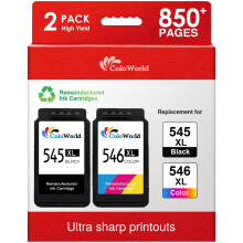545 546 Ink Cartridges XL-Replacement for Canon 545 546 High Yield Ink Cartridges-Printer Ink PG-545/CL-546 for Pixma TS3300 TS3150 TS3350 TS3355