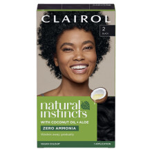 Natural Instincts Semi-Permanent No Ammonia Hair Dye, 2 Black