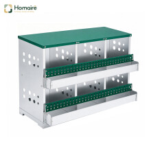 HOMAIRE 6-Compartment Green Chicken Nest Box