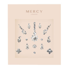Floral Silver Bindi Multipack // Mercy London // Indian Bindis Bollywood Face Gems Jewels