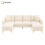 HOMAIRE 4-Seater U-Shaped Beige Modular Sofa 1