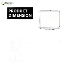 HOMAIRE 6ft Folding White Portable Table