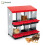 HOMAIRE 6-Compartment Red Chicken Nesting Box 1