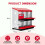 HOMAIRE 6-Compartment Red Chicken Nesting Box 2