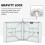 HOMAIRE 6ft Folding White Portable Table 3