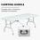 HOMAIRE 6ft Folding White Portable Table 4