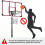 HOMAIRE Portable Adjustable Red Basketball Hoop 6