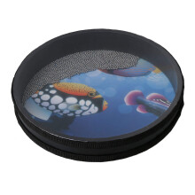 Wave Bead Ocean Drum Percussion with Fish Patton 10 inch