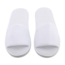 10 Pairs Disposable Slippers Spa Towelling Open Toe Guest Shoes