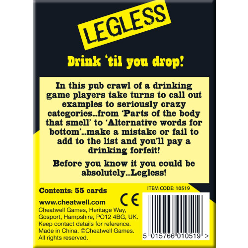Drinking Card Game Legless 2