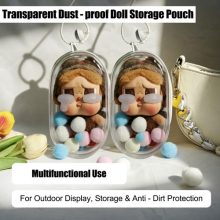 2025 Clear PVC Doll Display Cover Bag for 15cm Plush Monster Toy Figure Gift UK