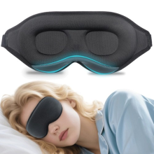 Soft Padded Sleep 3D Mask Eye Blackout Luxurious Blindfold Travel Eye Cover UK