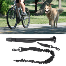 Dog Bicycle Leash Hands Free Lead Pet Walk Train Keeper Bike Attachment Rope