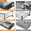 2Ã— Large Underbed Storage Box on Wheels Lid Under Bed Sofa Dustproof Organize UK 2