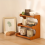 3 Tier Bamboo Desktop Organizer Stand Bookcase Table Rack Kitchen Storage Shelf 3