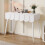 HOMAIRE White Vanity Table with 2 Drawers 4