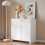 HOMAIRE White Storage Cabinet 80x40x80 cm 6