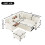 HOMAIRE Beige Chenille Corner Sofa with Sleep 2