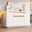 HOMAIRE LED Sideboard White Natural 140x40x80cm 4