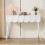 HOMAIRE White Vanity Table with 2 Drawers 3