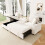 HOMAIRE Beige L-Shaped Sofa Bed with Storage 3