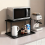 2 Tier Expandable Microwave oven Rack Stand Storage Holder Kitchen Corner Shelf 1