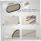 PU Leather Tissue Box Beige Oval Rectangular Bedroom Desktop Napkin Storage Box 4