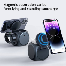 3 in 1 Wireless Charger For iPhone Apple Watch & AirPods Wireless Charger Stand