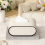 PU Leather Tissue Box Beige Oval Rectangular Bedroom Desktop Napkin Storage Box 1