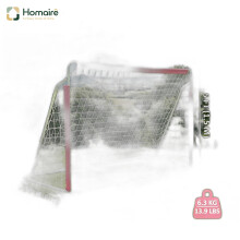 HOMAIRE Foldable Pink Football Goal 240x150cm