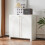 HOMAIRE White Storage Cabinet 80x40x80 cm 4