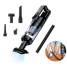 Car Vacuum Cleaner Cordless Strong Suction Handheld Cleaning Wet/Dry LED Light