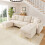 HOMAIRE 4-Seater U-Shaped Beige Modular Sofa 3