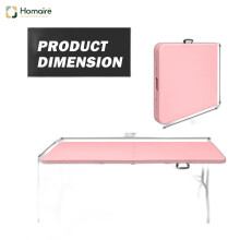 HOMAIRE 6ft Folding Pink Portable Table