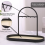 Modern Metal Key Holder & Organizer - Oval Entryway Tray with Multiple Hooks UK 3