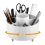 360 Â Rotating Desktop Storage Box, 5-Grid Pen Holder, Office, School, Home Use 1