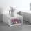12x White Plastic Shoe Storage Boxes Drawer Stackable Foldable Durable Organiser 4