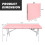 HOMAIRE 6ft Folding Pink Portable Table 2